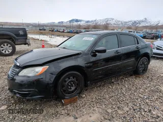 2012 Chrysler 200 LX with VIN 1C3CCBAB2CN202883, listed as a Copart auction lot 45701345 with 207,506 mi miles and Salvage Title. Bid and sale history available at carsss.com. Image 1.
