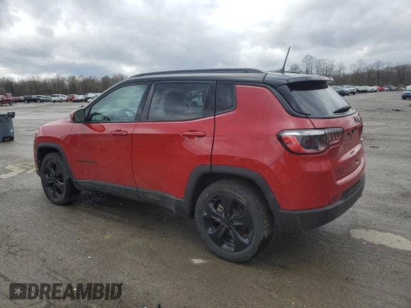 2021 Jeep Compass Altitude with VIN 3C4NJDBB9MT522210, listed as a Copart auction lot 51884765 with 38,768 mi miles and Salvage title. Bid and sale history available at DreamBid. Image 2.
