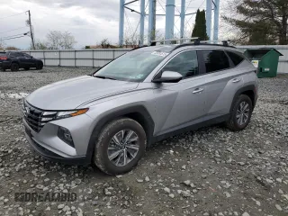 2024 Hyundai Tucson Blue z VIN KM8JBCD1XRU208018, wystawiony jako Copart lot #52883515 z przebiegiem 18 540 mil mil oraz Szkoda całkowita • Salvage title. Historia ofert i sprzedaży dostępna na DreamBid. Obrazek 1.