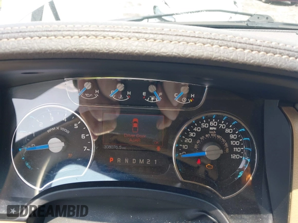 2014 Ford F-150 XL with VIN 1FTFW1CT9EFC83958, listed as a IAAI auction lot 42406555 with 308,076 mi miles and . Bid and sale history available at DreamBid. Image 7.