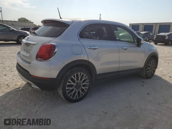 2017 FIAT 500X Lounge with VIN ZFBCFXDB0HP543841, listed as a Copart auction lot 75700444 with 53,913 mi miles and Salvage title. Bid and sale history available at DreamBid. Image 3.