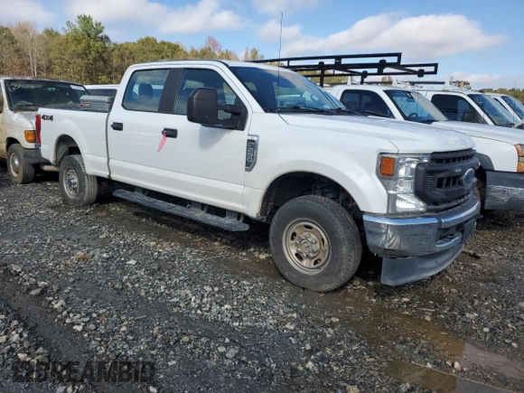 2021 Ford Super Duty F-250 SRW XL with VIN 1FT7W2B64MEC85451, listed as a Copart auction lot 80159024 with 0 mi miles and Salvage Title. Bid and sale history available at carsss.com. Image 4.