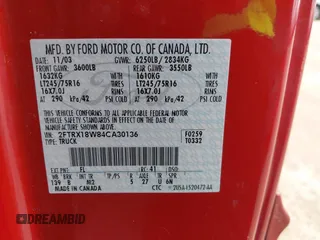 2004 Ford F-150 XL with VIN 2FTRX18W84CA30136, listed as a IAAI auction lot 42692608 with 204,286 mi miles and . Bid and sale history available at DreamBid. Image 9.