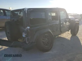2024 Jeep Wrangler Sport S with VIN 1C4PJXDG9RW204575, listed as a Copart auction lot 46354145 with 29,874 mi miles and Salvage title. Bid and sale history available at DreamBid. Image 3.