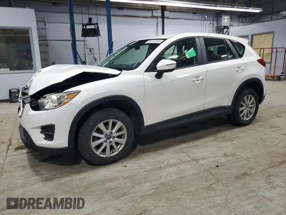 2016 Mazda CX-5 Sport with VIN JM3KE4BY9G0694709, listed as a Copart auction lot 55147555 with 98,900 mi miles and Salvage title. Bid and sale history available at DreamBid. Image 1.