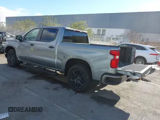 2024 Chevrolet Silverado 1500 Custom with VIN 1GCPABEK7RZ239913, listed as a IAAI auction lot 41631620 with 6,048 mi miles and . Bid and sale history available at DreamBid. Image 3.