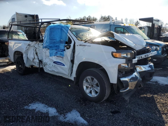 2019 Chevrolet Silverado 1500 Work Truck with VIN 3GCNWAEF2KG290960, listed as a Copart auction lot 88790205 with 87,327 mi miles and Salvage Title. Bid and sale history available at DreamBid. Image 4.
