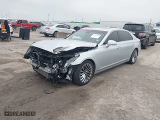 2019 Genesis G90 3.3T Premium with VIN KMTF34JA4KU058688, listed as a IAAI auction lot 41501184 with 85,530 mi miles. Bid and sale history available at carsss.com. Image 18.