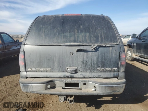 2002 Chevrolet Suburban LT with VIN 1GNFK16T22J178041, listed as a Copart auction lot 44619935 with 0 mi miles and Salvage Title. Bid and sale history available at carsss.com. Image 6.