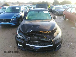 2016 Infiniti Q50 2.0t Premium with VIN JN1CV7AR5GM253535, listed as a IAAI auction lot 41198042 with 53,313 mi miles. Bid and sale history available at carsss.com. Image 13.
