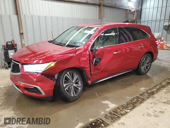 2020 Acura MDX w/Technology Pkg with VIN 5J8YD4H5XLL056644, listed as a Copart auction lot 53098925 with 28,013 mi miles and Salvage Title. Bid and sale history available at carsss.com. Image 1.