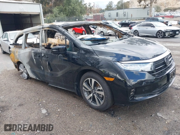 2024 Honda Odyssey Touring with VIN 5FNRL6H86RB001020, listed as a IAAI auction lot 41738645 with Not provided miles and . Bid and sale history available at DreamBid. Image 1.