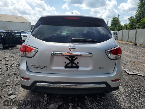 2014 Nissan Pathfinder S with VIN 5N1AR2MM3EC708795, listed as a Copart auction lot 62829595 with 107,707 mi miles and Salvage title. Bid and sale history available at DreamBid. Image 6.