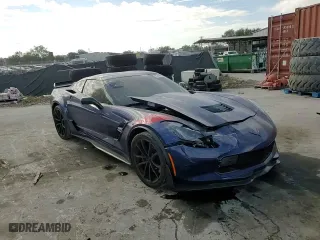 2017 Chevrolet Corvette Grand Sport 1LT with VIN 1G1YW2D76H5101393, listed as a Copart auction lot 83498254 with 53,167 mi miles and Salvage Title. Bid and sale history available at carsss.com. Image 11.