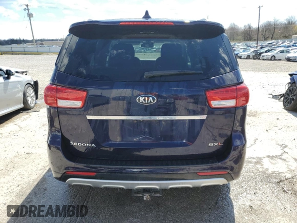 2018 Kia Sedona SX-L with VIN KNDME5C12J6379862, listed as a Copart auction lot 50161965 with 95,799 mi miles and Salvage Title. Bid and sale history available at carsss.com. Image 6.