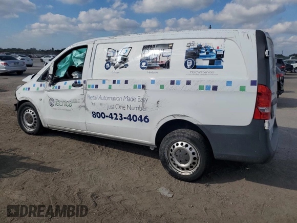 2017 Mercedes-Benz Metris Cargo with VIN WD3PG2EA1H3228665, listed as a Copart auction lot 43262225 with Not Provided miles and Salvage Title. Bid and sale history available at carsss.com. Image 2.