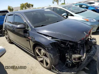2018 Volkswagen Golf GTI S with VIN 3VW447AU6JM297495, listed as a Copart auction lot 56058774 with 0 mi miles and Salvage Title. Bid and sale history available at carsss.com. Image 4.