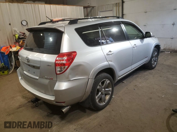 2012 Toyota RAV4 Sport with VIN JTMRK4DV1C5109671, listed as a Copart auction lot 41387435 with 289,810 mi miles and Salvage Title. Bid and sale history available at carsss.com. Image 3.