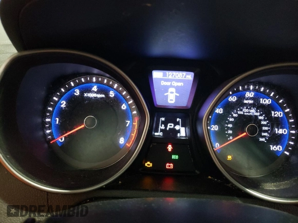 2014 Hyundai Elantra with VIN KMHD35LH3EU215908, listed as a Copart auction lot 75397254 with 127,087 mi miles and Salvage title. Bid and sale history available at DreamBid. Image 9.