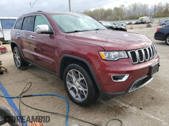 2020 Jeep Grand Cherokee Limited with VIN 1C4RJFBG7LC241736, listed as a Copart auction lot 52993735 with 71,836 mi miles and Salvage title. Bid and sale history available at DreamBid. Image 4.