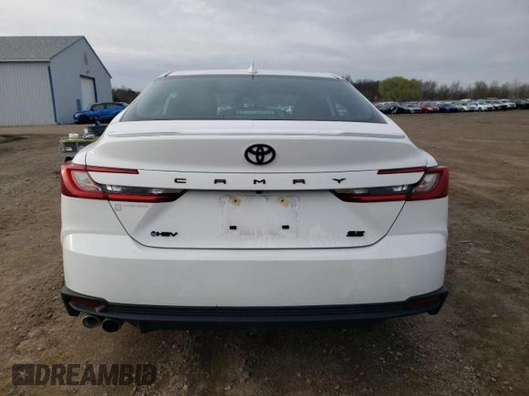 2025 Toyota Camry LE with VIN 4T1DAACKXSU546426, listed as a Copart auction lot 51819185 with 3,313 mi miles and Salvage Title. Bid and sale history available at carsss.com. Image 6.