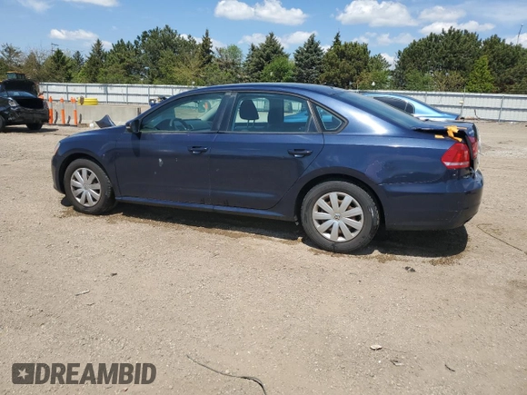 2013 Volkswagen Passat Wolfsburg Edition с VIN 1VWAP7A37DC051594, выставлен на аукционе Copart как лот 55253775 с пробегом 177 585 миль миль и Списание • Salvage title. История ставок и продаж доступна на DreamBid. Изображение 2.