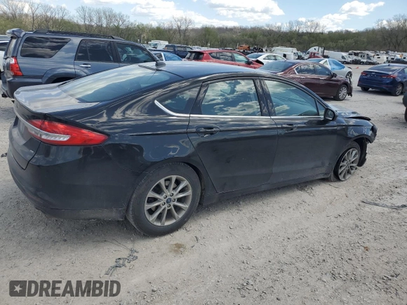 2017 Ford Fusion SE with VIN 3FA6P0H71HR322123, listed as a Copart auction lot 52560725 with 147,225 mi miles and Salvage title. Bid and sale history available at DreamBid. Image 3.