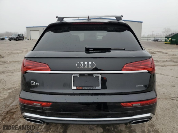 2023 Audi Q5 S line Prestige with VIN WA1FAAFY1P2166014, listed as a Copart auction lot 86218794 with 13,851 mi miles and Salvage Title. Bid and sale history available at carsss.com. Image 6.