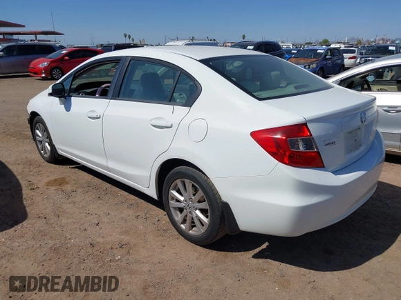 2012 Honda Civic EX with VIN 19XFB2F8XCE041230, listed as a IAAI auction lot 42142714 with 118,382 mi miles and . Bid and sale history available at DreamBid. Image 3.