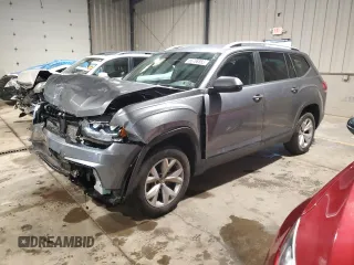 2019 Volkswagen Atlas SE z VIN 1V2LR2CAXKC550177, wystawiony jako Copart lot #56788585 z przebiegiem 52 296 mil mil oraz Szkoda całkowita • Salvage title. Historia ofert i sprzedaży dostępna na DreamBid. Obrazek 1.