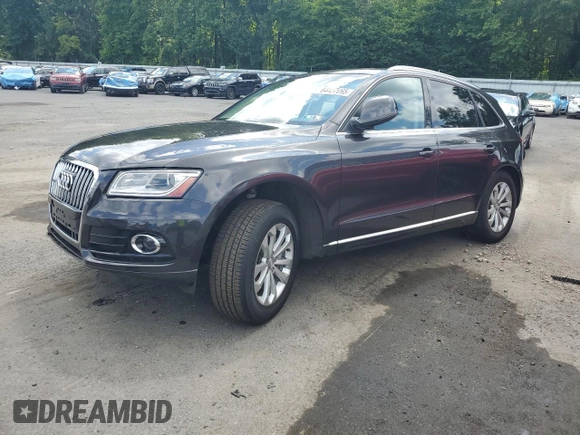 2014 Audi Q5 Premium Plus with VIN WA1LFAFPXEA077217, listed as a Copart auction lot 64427965 with 102,452 mi miles and Salvage title. Bid and sale history available at DreamBid. Image 1.