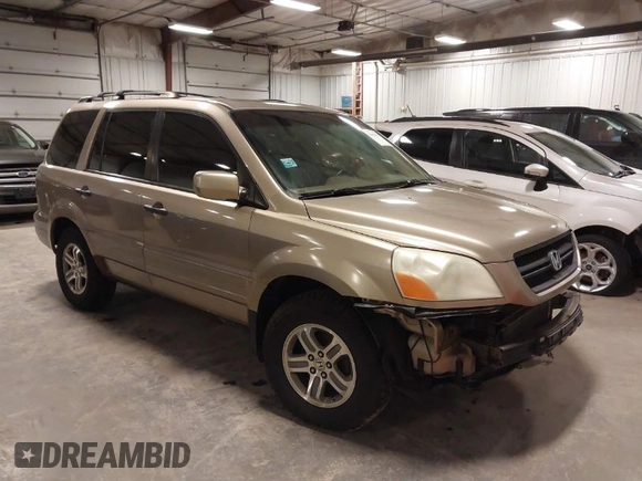2005 Honda Pilot EX-L with VIN 5FNYF18535B019187, listed as a IAAI auction lot 41461600 with 277,985 mi miles. Bid and sale history available at carsss.com. Image 1.
