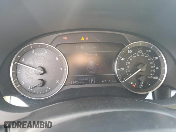 2021 Infiniti QX50 Luxe with VIN 3PCAJ5BB2MF108558, listed as a Copart auction lot 46426985 with 43,962 mi miles and Salvage Title. Bid and sale history available at DreamBid. Image 9.