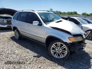 2002 BMW X5 3.0i with VIN 5UXFA53582LP46224, listed as a Copart auction lot 58294594 with 0 mi miles and Salvage Title. Bid and sale history available at carsss.com. Image 4.