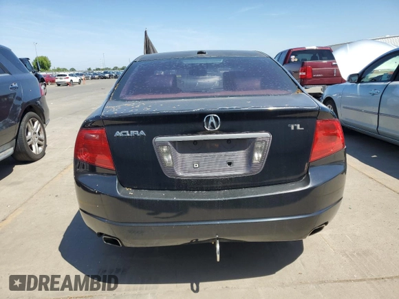 2006 Acura TL with VIN 19UUA66246A016202, listed as a Copart auction lot 54955205 with 105,284 mi miles and Salvage Title. Bid and sale history available at carsss.com. Image 6.