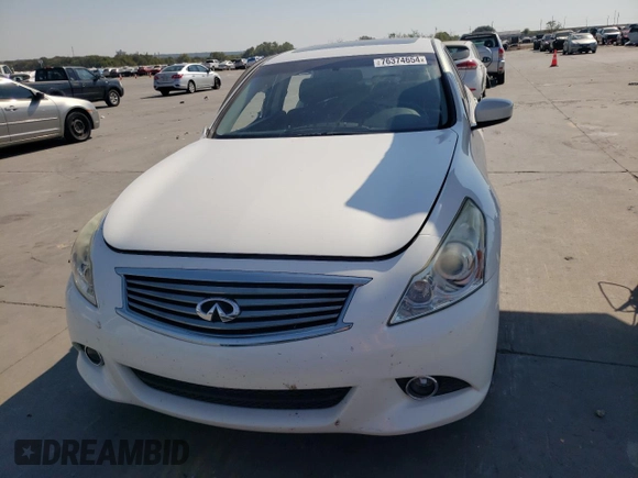 2015 Infiniti Q40 with VIN JN1CV6AP1FM580098, listed as a Copart auction lot 76374654 with 134,903 mi miles and Salvage Title. Bid and sale history available at DreamBid. Image 5.