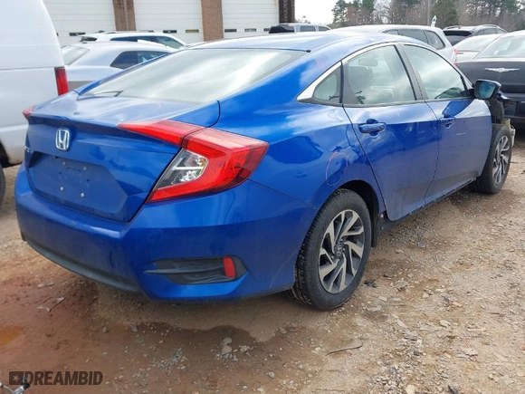 2016 Honda Civic Sedan EX with VIN 19XFC2F77GE009281, listed as a IAAI auction lot 41533440 with 127,244 mi miles. Bid and sale history available at carsss.com. Image 4.