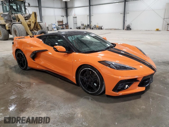 2022 Chevrolet Corvette 3LT with VIN 1G1YC3D49N5116650, listed as a Copart auction lot 44043264 with 5,021 mi miles. Bid and sale history available at carsss.com. Image 4.