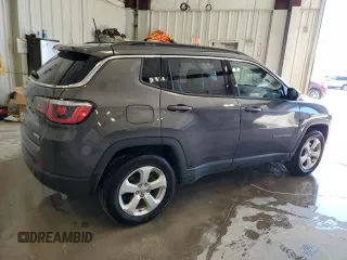2018 Jeep Compass Latitude with VIN 3C4NJDBB6JT142303, listed as a Copart auction lot 57510045 with 65,336 mi miles and Salvage title. Bid and sale history available at DreamBid. Image 3.