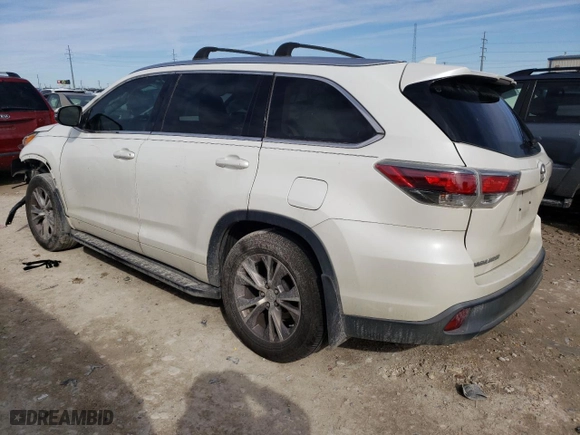 2014 Toyota Highlander XLE with VIN 5TDKKRFH7ES033456, listed as a Copart auction lot 47189875 with 149,532 mi miles and Salvage Title. Bid and sale history available at carsss.com. Image 2.
