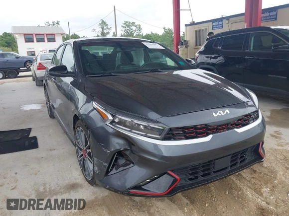 2022 Kia Forte GT with VIN 3KPF44AC6NE458008, listed as a IAAI auction lot 41762884 with 51,456 mi miles. Bid and sale history available at carsss.com. Image 1.