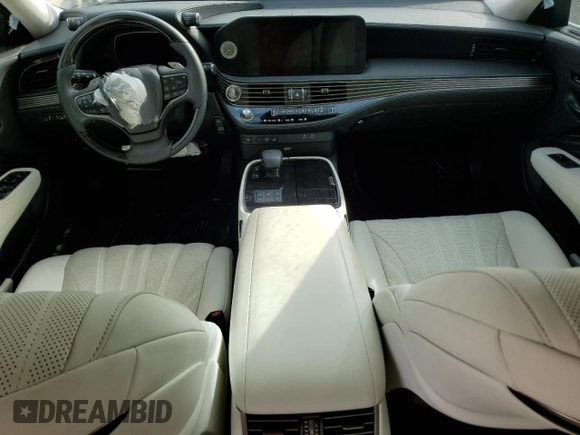 2023 Lexus LS with VIN JTHD51FF3P5018878, listed as a Copart auction lot 78452394 with 7,466 mi miles and Salvage Title. Bid and sale history available at carsss.com. Image 8.
