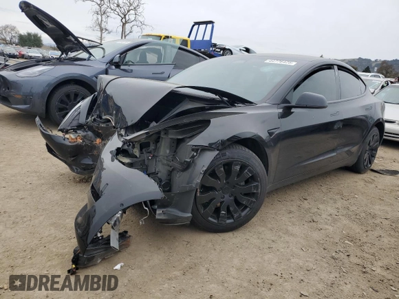 2021 Tesla Model 3 Standard Range Plus with VIN 5YJ3E1EA6MF877752, listed as a Copart auction lot 44776425 with Not Provided miles and Salvage Title. Bid and sale history available at DreamBid. Image 1.