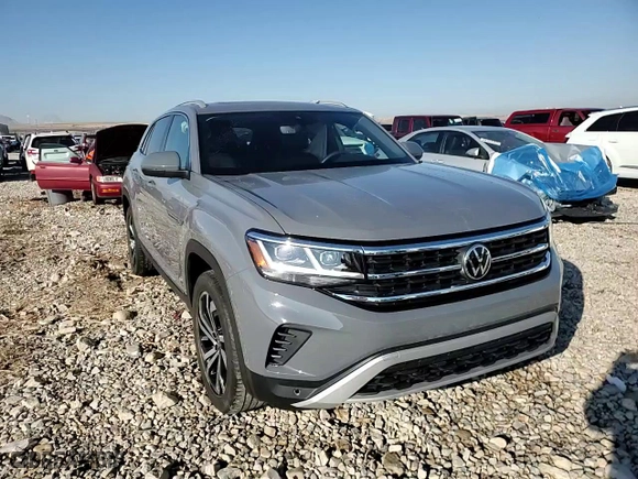 2022 Volkswagen Atlas Cross Sport 3.6L V6 SEL with VIN 1V2BE2CA9NC208960, listed as a Copart auction lot 88343895 with 46,842 mi miles and Salvage Title. Bid and sale history available at carsss.com. Image 14.