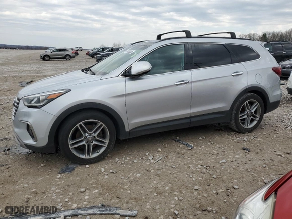 2017 Hyundai Santa Fe Limited Ultimate with VIN KM8SRDHF9HU229792, listed as a Copart auction lot 50763035 with 124,200 mi miles and Clean Title. Bid and sale history available at carsss.com. Image 1.