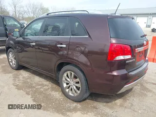2012 Kia Sorento SX with VIN 5XYKW4A2XCG187647, listed as a IAAI auction lot 42020667 with 210,689 mi miles. Bid and sale history available at carsss.com. Image 3.