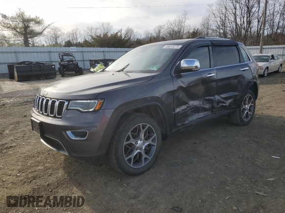 2019 Jeep Grand Cherokee Limited with VIN 1C4RJFBG4KC540597, listed as a Copart auction lot 48813275 with 64,677 mi miles and Salvage Title. Bid and sale history available at carsss.com. Image 1.