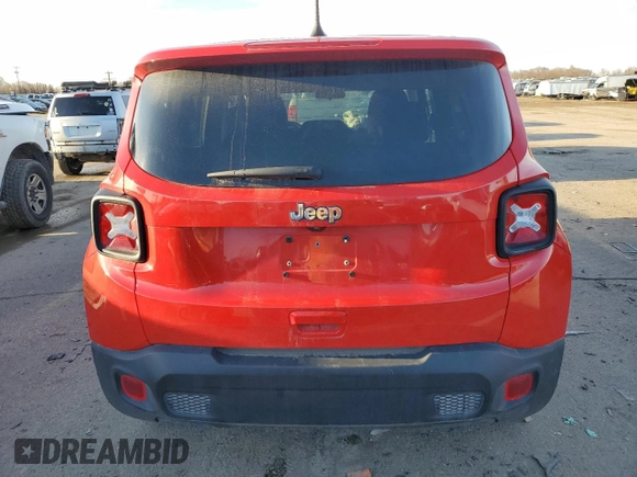 2020 Jeep Renegade Jeepster with VIN ZACNJAAB2LPM01621, listed as a Copart auction lot 85592854 with 21,543 mi miles and Salvage title. Bid and sale history available at DreamBid. Image 6.