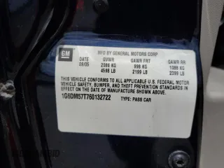 2006 Cadillac CTS with VIN 1G6DM57T760132722, listed as a Copart auction lot 51288095 with 178,715 mi miles and Salvage Title. Bid and sale history available at carsss.com. Image 12.