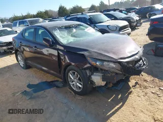 2013 Kia Optima LX with VIN 5XXGM4A74DG257866, listed as a IAAI auction lot 40975293 with 190,173 mi miles. Bid and sale history available at carsss.com. Image 1.